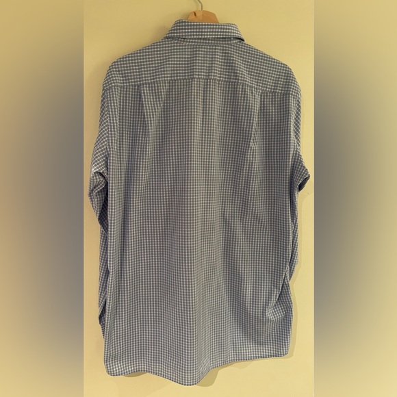 US Polo Association Casual Button Down - Men’s 16 34/35 Blue White - Picture 5 of 7